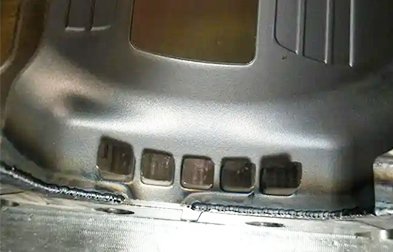 YAG laser cantilever mold welding machine samples