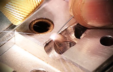 YAG laser cantilever mold welding machine samples