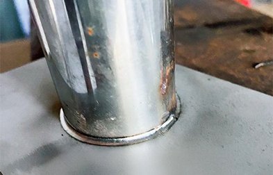 Handheld fiber laser welding machine welding samples