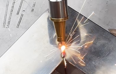 Air-cooled handheld laser welding machine welding samples