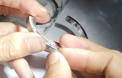 Jewelry laser welding machine welding samples
