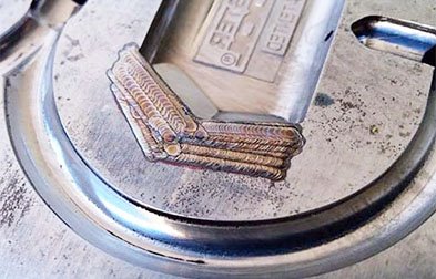 YAG laser cantilever mold welding machine samples